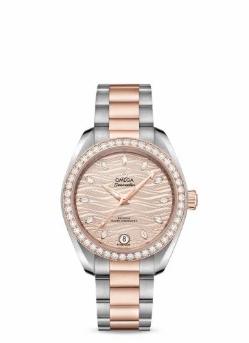 Omega Seamaster Aqua Terra 150M Master Chronometer 34 Stainless Steel / Sedna Gold / Diamond / Grey - Diamond / Bracelet 220.25.34.20.59.001 (22025342059001)